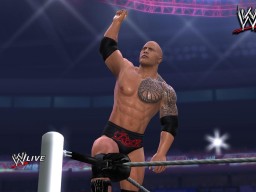 WWE12 TheRockTurnBuckle