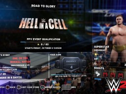 WWE2K18 MyPlayer 11 RTG MainScreen