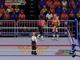 WWF RoyalRumble 1993 BretHart ShawnMichaels