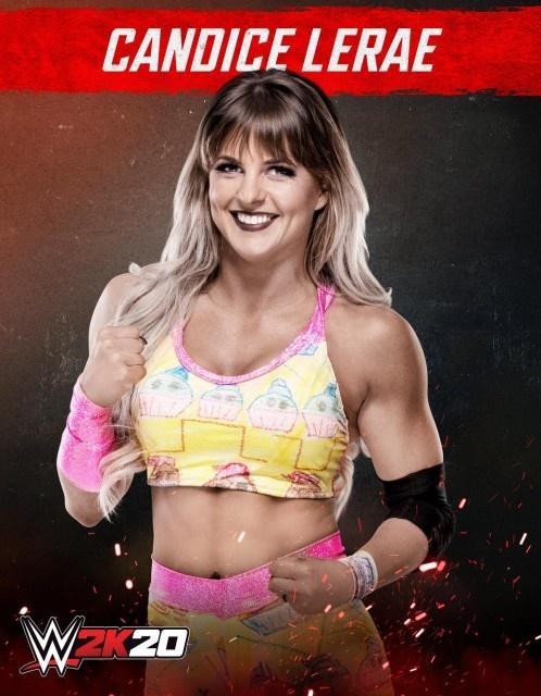 wwe2k20 artworks candice lerae