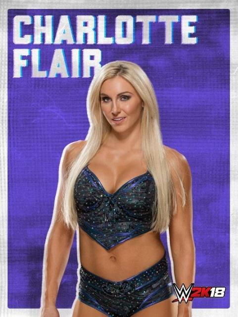 wwe2k18 artworks charlotte flair