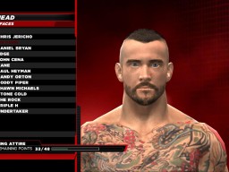 WWE2K14 CM Punk Superstar Head