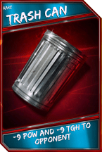 Support card: trashcan - rare