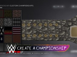 WWE2K17 CreateAChampionship Pattern