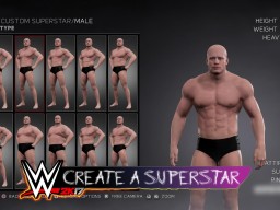 WWE2K17 CreateASuperstar Body