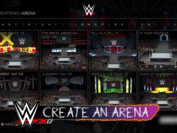 WWE2K17 CreateAnArena Stages