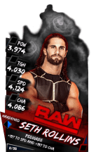 SuperCard SethRollins S3 11 Hardened Raw