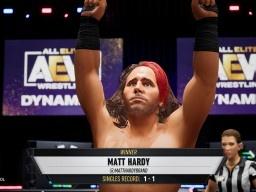 aew fight matt hardy broken