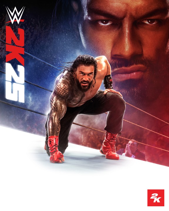 wwe2k25 cover standard edition roman reigns