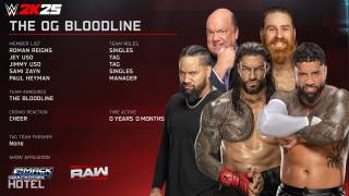 WWE 2K25 Default Tag Teams & Stables - Full List