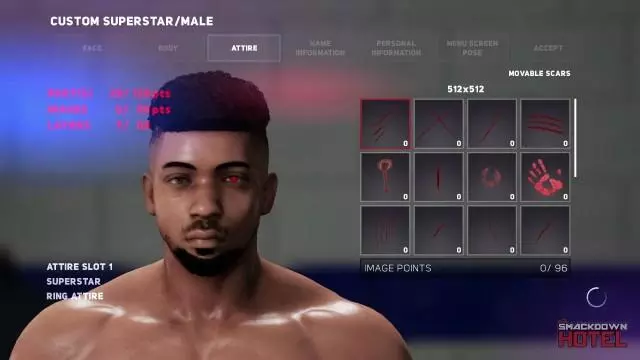 WWE2K18 Creations 10 Scars