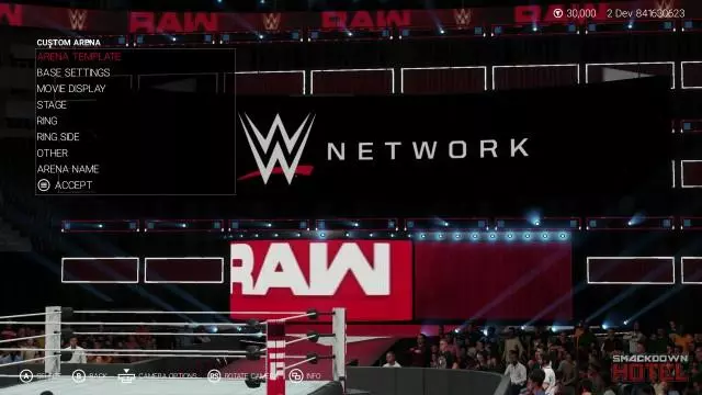 WWE2K19 Screen CreateAnArena