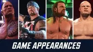 Wwe wrestling games most game appearances