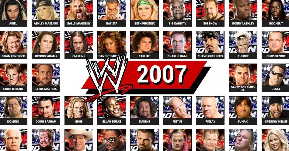wwe 2008 roster