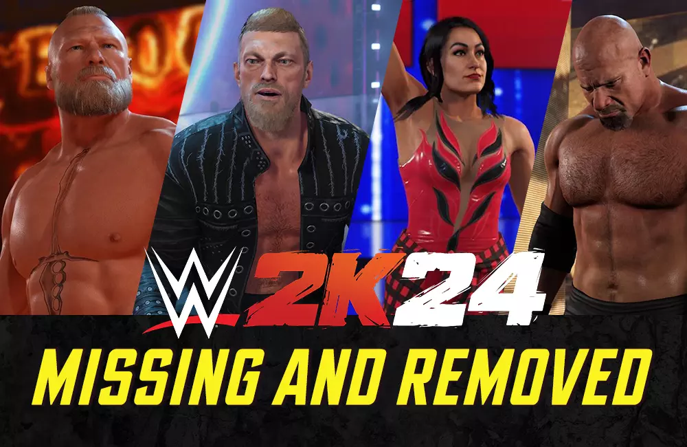 List of Missing and Removed Superstars from WWE 2K24 Roster - WWE 2K24 News & Guides