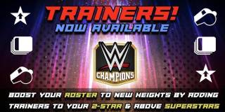 WWE Champions mobile game introduces new Trainers Feature!