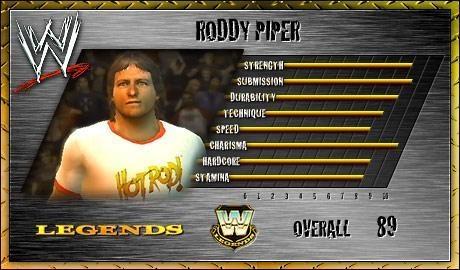 Roddy Piper - WWE SmackDown vs. Raw 2007 Roster