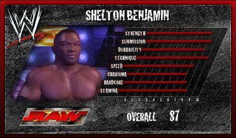 Shelton Benjamin - WWE SmackDown vs. Raw 2007 Roster