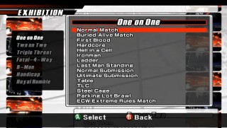 Smackdown vs raw 2008 match types