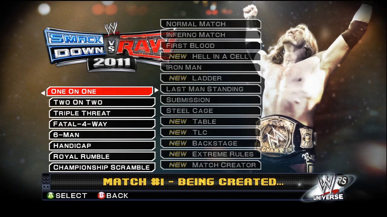 WWE SmackDown vs. Raw 2011: Match Types List - WWE SmackDown vs. Raw 2011 Guides