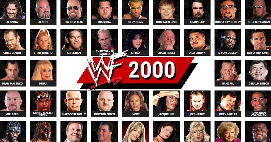 Full Wwe Roster In Year 00 World Wrestling Entertainment Rosters History Database Pro Wrestling Database