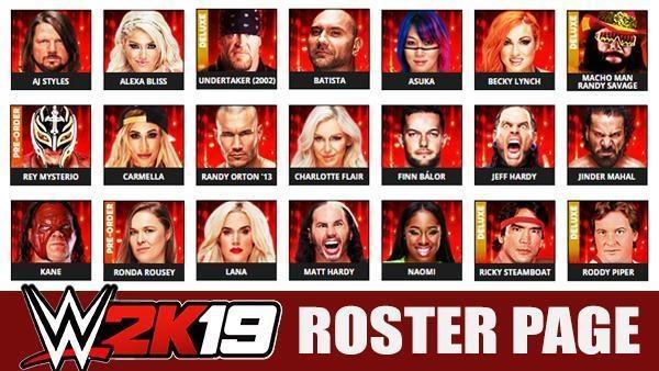 Wwe Roster 2018 List