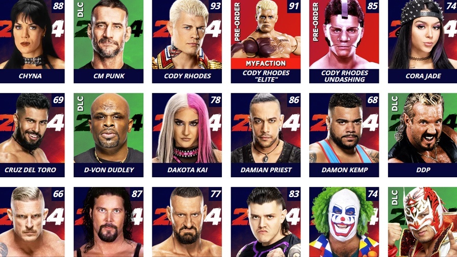 WWE 2K24 Roster Full List Of All Superstars Legends And DLC Characters   Wwe 2k24 Full Roster Page 6 