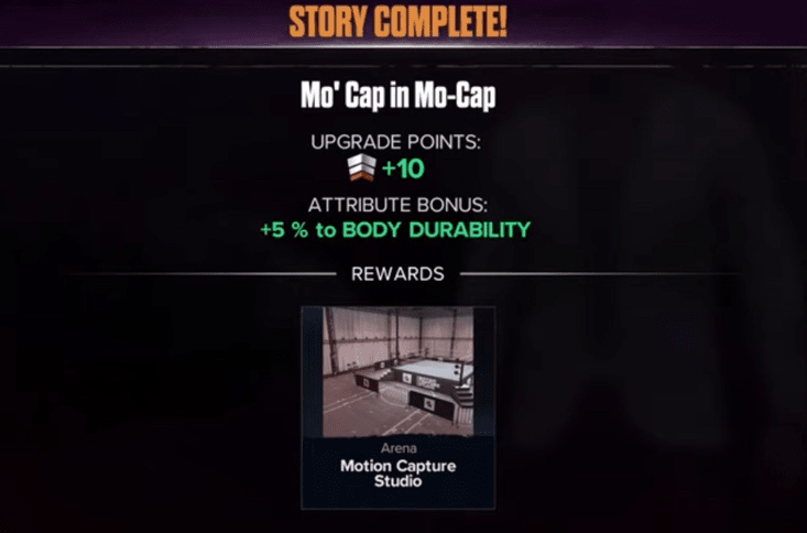 wwe2k24 myrise unleashed mo cap in mo cap completed