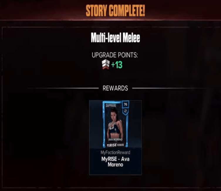 wwe2k24 myrise unleashed multi level melee completed