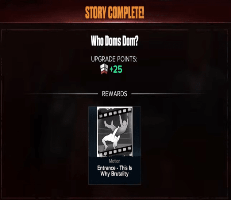 wwe2k24 myrise unleashed who doms doms completed