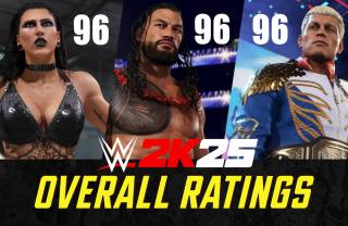 WWE 2K25 Overall Ratings List: All Superstars Ranked by Best Rating