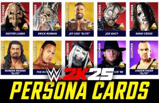 WWE 2K25 Persona Cards List & How to Unlock Them