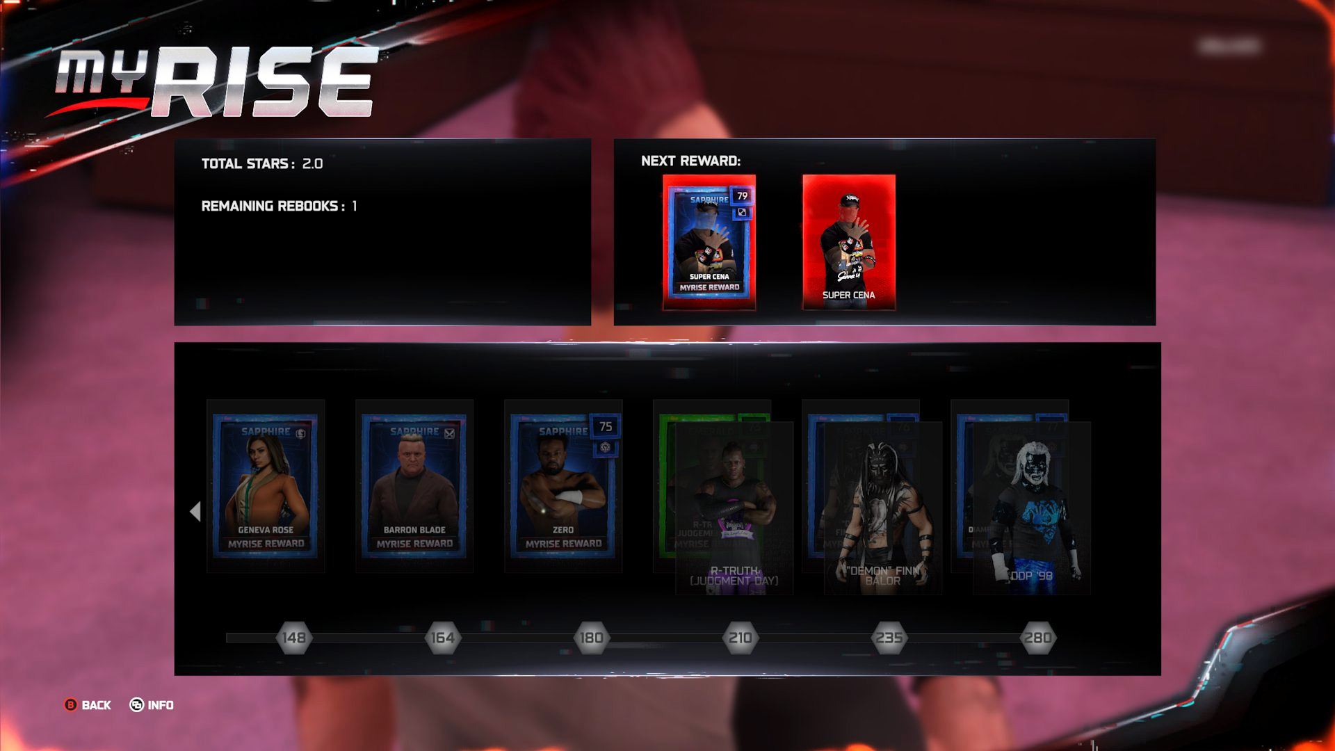 wwe 2k25 myrise live events unlockables list