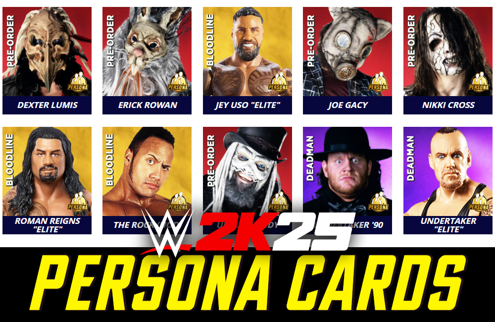 WWE 2K25 Persona Cards List & How to Unlock Them - WWE 2K25 News & Guides